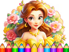 เกม Coloring Book: Flower Dress Up