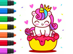 เกม Coloring Book: Unicorn Cupcake