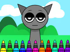 เกม Coloring Book: Sprunki Incredibox Gray