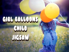 เกม Girl Balloons Child Jigsaw