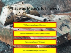 เกม Tank Quiz: Maus
