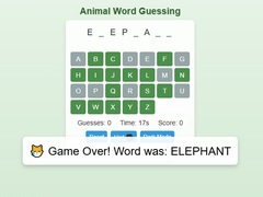 เกม Animal Word Guessing Game