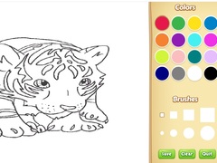 เกม Baby Tiger Coloring Book