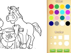 เกม Farm Animals Coloring Book for Kids
