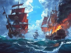 เกม Pirate Ships: Build and Fight