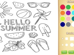 เกม Hello Summer Coloring Book for Kids