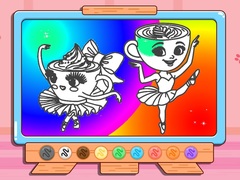 เกม Coloring Book: Ballerina Cappuccin