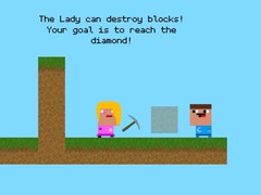 เกม Lady And Nubik Build And Dig