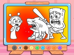 เกม Coloring Book: Sprunki VS Tung Tung Sahur