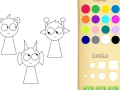 เกม Sprunki Coloring Pages