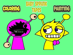 เกม Coloring Baby Sprunk tapes Painting