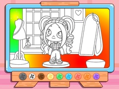 เกม Coloring Book: Avatar Girl Dress Up Shopping