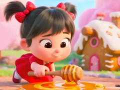 เกม Jigsaw Puzzle: Honey Girl Candy House