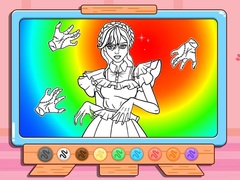 เกม Coloring Book: Wednesday Addams Dancing