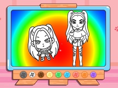 เกม Coloring Book: Mira Kpop Demon Hunters