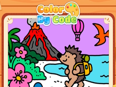 เกม Color By Code Volcano Hedgehog
