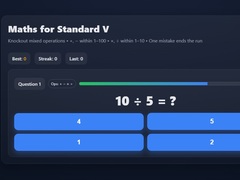 เกม Maths For Class V