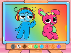 เกม Coloring Book: Sprunki Pinki & Oren