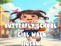 เกม Butterfly School Girl Walk Jigsaw
