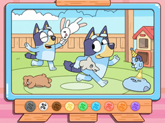 เกม Coloring Book: Bluey & Bingo Chasing Play