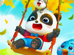 เกม Jigsaw Puzzle: Baby Panda Autumn Picnic Friends