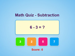 เกม Math Quiz - Subtraction