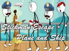 เกม Stickman Escape - Plane and Ship