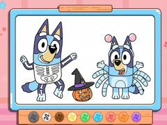 เกม Coloring Book: Bluey Halloween Costume