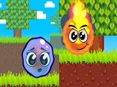 เกม Fire Ball and Water Ball: Parkour Love Balls