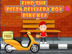 เกม Find the Pizza Delivery Boy Bike Key