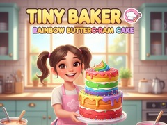 เกม Tiny Baker: Rainbow Buttercream Cake
