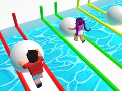 เกม Snow Ball Racing Mutliplayer