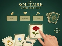 เกม Solitaire. Card Sorting