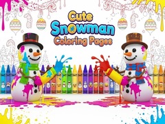 เกม Cute Snowman Coloring Pages