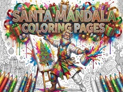 เกม Santa Mandala Coloring Pages