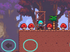 เกม The Blue-Haired Warrior vs the Red Mushroom Monsters
