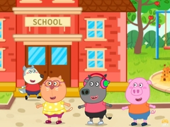 เกม Wolfoo A Day At School