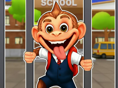 เกม Jigsaw Puzzle: Monkey Student School Prank