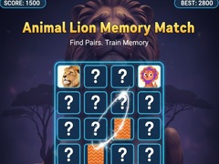 เกม Animal Lion Memory Match