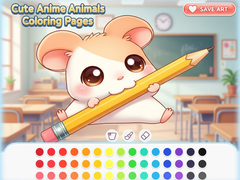 เกม Cute Anime Animals Coloring Pages