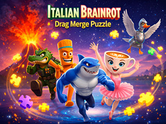เกม Italian Brainrot Drag Merge Puzzle