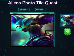 เกม Aliens Photo Tile Quest