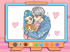 เกม Coloring Book: Kpop Valentine's Day