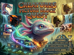 เกม Creatures Picture Block Quest