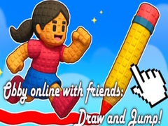 เกม Obby online with friends: Draw and Jump!