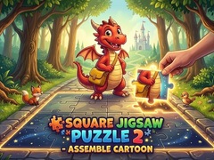 เกม Square jigsaw Puzzle 2 - Assemble Cartoon