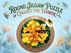 เกม Round jigsaw Puzzle - Collect the Flower