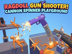 เกม Ragdoll Gun Shooter! Cannon Spinner Playground