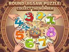 เกม Round jigsaw Puzzle - Collect the Number