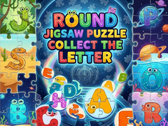 เกม Round Jigsaw Puzzle - Collect the Letter